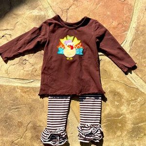 Be Mine, Turkey Design, 2 piece outfit, Size 18 Month